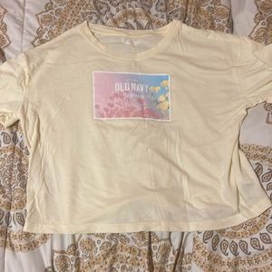 Yellow Old Navy Crop Top